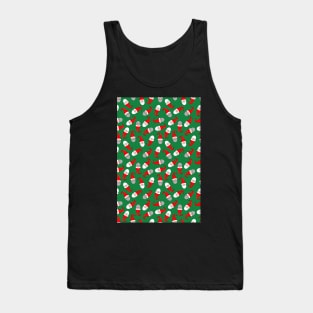 tomte Swedish christmas gnomes on green Tank Top